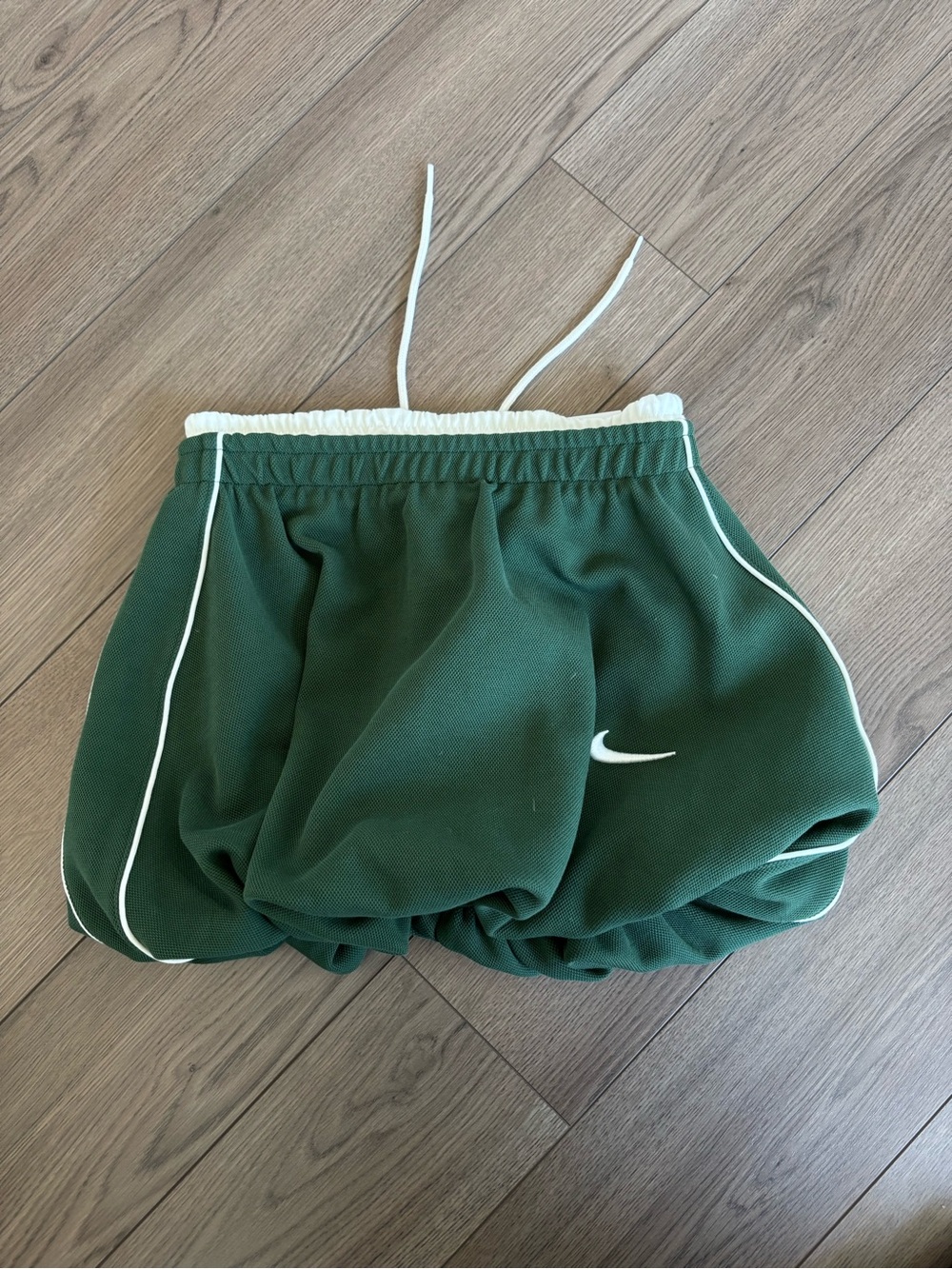 Nike Green Bubble Skirt with White Trim